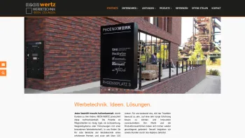 Website Screenshot: NEON WERTZ GmbH Außenwerbung - Werbetechnik.Ideen.Lösungen: Lichtwerbung, Schilder uvm - Date: 2023-06-20 10:39:05