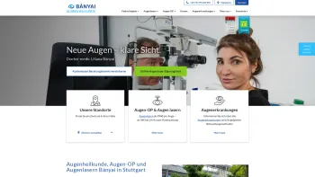 Website Screenshot: Dr.-medic/IMF Bukarest Liliana Bányai - Augenarzt, Augenheilkunde, Augen-OP, Augenlasern - Doctor-medic Bányai Stuttgart - Date: 2023-06-20 10:39:05