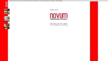 Website Screenshot: novum OBJEKTEINRICHTUNGEN GmbH -  Hotel · Shop · Praxis · Büro · Wohnen Von der Konzeption bis zur Ausführung - novum Objekteinrichtungen - Date: 2023-06-20 10:39:11