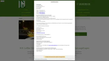 Website Screenshot: N. R. L&ouml;ffler GmbH -  G&uuml;nstige Versicherungen  aller Art - N.R. L&ouml;ffler GmbH - Seit 1955 - Ihr Partner in allen Versicherungsfragen - nrloeffler.de - Date: 2023-06-20 10:39:11