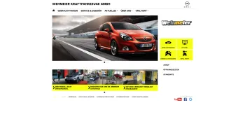 Website Screenshot: Opel Wehmeier Service mit Herz - Opel - Willi Wehmeier GmbH & Co. KG - Date: 2023-06-20 10:39:18