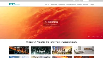 Website Screenshot: P-D Refractories GmbH - Feuerfest-Hersteller - P-D Refractories GmbH - Date: 2023-06-20 10:39:25
