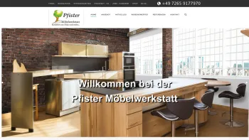 Website Screenshot: Pfister Möbelwerkstatt - Massivholzküchen Hersteller: Vollholzküche & runde Küchen - Date: 2023-06-20 10:42:17