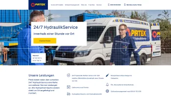 Website Screenshot: Pirtek Schläuche + Armaturen Service-Center Stuttgart -  24-h Sofort-Service-vor-Ort - 24/7 Hydraulik-Service | Pirtek | Innerhalb einer Stunde vor Ort - Date: 2023-06-20 10:39:32