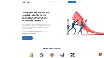 Website Screenshot: Pluglin ist die führende SAAS-Lösung für Web-Übersetzungen mit über 7.000 qualifizierten professionellen Übersetzern, die mehr als - Pluglin | Translate your site | Optimize time and money - Date: 2023-06-20 10:42:20