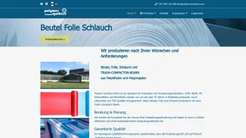 Website Screenshot: Polymer Synthese Werk - PE Beutel, Folie und Schlauch direkt vom Hersteller - Date: 2023-06-20 10:42:20