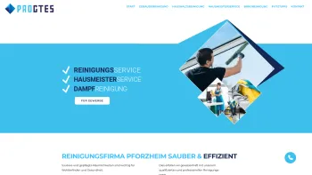 Website Screenshot: PROCTES Reinigungsservice - Reinigungsfirma Pforzheim - Proctes Reinigungsservice - Date: 2023-06-20 10:39:42