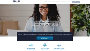 Website Screenshot: Profi Schnelldienst Fachübersetzungen GmbH - Übersetzungsbüro Profi Übersetzungenen | Übersetzer | - Date: 2023-06-20 10:39:42