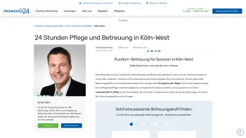 Website Screenshot: PROMEDICA PLUS Köln-West - 24h Pflege in Köln-West | Promedica24 - Date: 2023-06-20 10:42:20