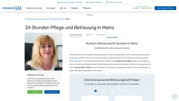 Website Screenshot: PROMEDICA PLUS Mainz - 24h Pflege in Mainz | Promedica24 - Date: 2023-06-20 10:42:20