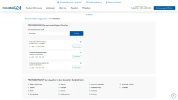 Website Screenshot: PROMEDICA PLUS München-Ost - 24 Stunden Pflege in München | Betreuungsberater vor Ort - Date: 2023-06-20 10:42:20