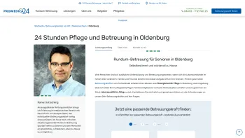 Website Screenshot: PROMEDICA PLUS Oldenburg - 24h Pflege in Oldenburg | Promedica24 - Date: 2023-06-20 10:42:20