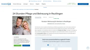 Website Screenshot: PROMEDICA PLUS Tübingen - 24h Pflege und Betreuung in Reutlingen | Promedica24 - Date: 2023-06-20 10:42:22