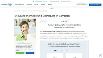 Website Screenshot: PROMEDICA PLUS Bamberg - 24h Pflege und Betreuung in Bamberg | Promedica24 - Date: 2023-06-20 10:39:42