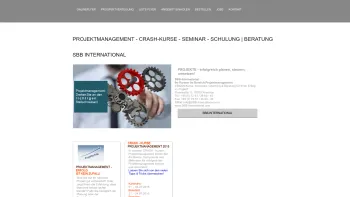 Website Screenshot: Projektmanagement SBB International - Projektmanagement - Crash-Kurse - Seminar - Schulung | SBB - Date: 2023-06-20 10:39:42