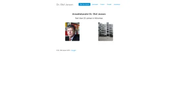 Website Screenshot: Dr. Olaf Jansen Rechtsanwalt -  Kanzlei  für privates Bau- und Maklerrecht - Rechtsanwalt Dr. Olaf Jansen Anwaltskanzlei Rechtsberatung München - Date: 2023-06-20 10:39:47