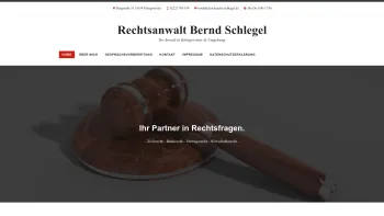 Website Screenshot: Rechtsanwalt Bernd Schlegel - Rechtsanwalt Bernd Schlegel Ihr Anwalt in Königswinter & Umgebung - Date: 2023-06-20 10:39:48
