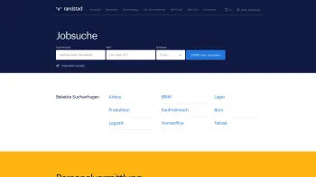 Website Screenshot: Randstad Deutschland GmbH & Co.KG -  good to  know you - Stellenangebote – Personalvermittlung und Zeitarbeit | Randstad - Date: 2023-06-20 10:39:52