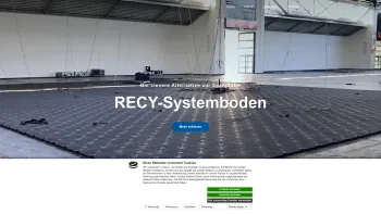 Website Screenshot: Recy Messeboden GmbH - recy-systemboden.de &ndash; Der clevere Doppelboden - Date: 2023-06-20 10:39:53
