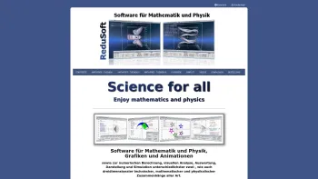 Website Screenshot: ReduSoft Ltd. - ReduSoft | Software für Mathematik und Physik - Interaktiv - Date: 2023-06-20 10:42:23