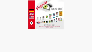 Website Screenshot: Renia GmbH Chemische Fabrik -  Tailormade adhesives  for professionals - RENIA Köln - Klebstoffe für Industrie und Handwerk - Date: 2023-06-20 10:39:57