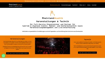Website Screenshot: RheinlandAkustik VT GmbH - Veranstaltungen und Technik - Ihr Partner aus Troisdorf - Date: 2023-06-20 10:40:02