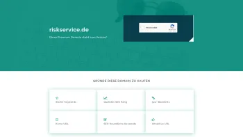 Website Screenshot: Risk Service Ltd.&Co KG - riskservice.de steht zum Verkauf!! - Date: 2023-06-20 10:40:02