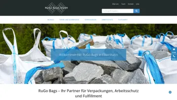 Website Screenshot: RuGo Bags GmbH - RuGo Bags: Big Bags, Verpackungen, Werbemittel und mehr - Date: 2023-06-20 10:42:25