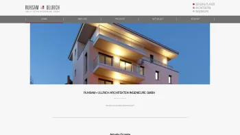 Website Screenshot: Ruhsam & Ullrich Ingenieure Architekten - Ruhsam + Ullrich | Architekten Ingenieure GmbH - Date: 2023-06-20 10:40:08