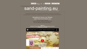 Website Screenshot: Sandmalereishow - Sandmalerei & Sand Show Künstler für Ihr Event buchen - Date: 2023-06-20 10:40:11