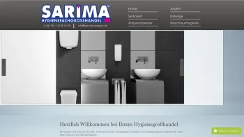 Website Screenshot: Sarima Hygienegroßhandel & Gebäudereinigung - Sarima Hygienegroßhandel - Date: 2023-06-20 10:40:11