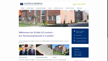 Website Screenshot: Schäfer & Kollegen Rechtsanwälte - Schäfer & Crombach Rechtsanwälte Partnerschaft mbB – Rechtsanwälte und Fachanwälte in Coesfeld - Date: 2023-06-20 10:40:14