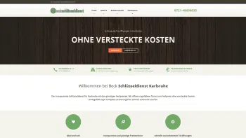 Website Screenshot: Beck Schlüsseldienst Karlsruhe - Beck Schlüsseldienst Karlsruhe • Keine 29€ Lockvogelpreise - Date: 2023-06-20 10:40:17