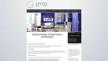 Website Screenshot: Johann Gruber Schreinerei - Start - Schreinerei Gruber, Planung + Handwerk, Schreinermeister in Ismaning, b. Muenchen - Date: 2023-06-20 10:40:20