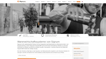 Website Screenshot: Signum Warenwirtschaftssysteme GmbH - Warenwirtschaftssystem Profi – Signum Warenwirtschaftssysteme AG - Date: 2023-06-20 10:40:25