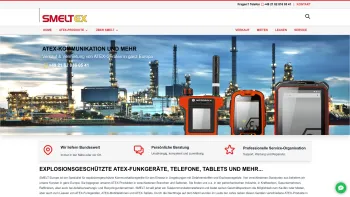 Website Screenshot: SMELT Europe GmbH - ATEX-Funkgeräte, Telefone & Tablets mieten oder kaufen? - Date: 2023-06-20 10:42:28