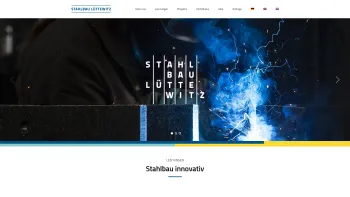 Website Screenshot: Stahlbau Lüttewitz-Roßwein GmbH Tradition und Erfahrung Qualität, Flexibilität und Innovation unsere Leistung für Ihre Zukunft - Stahlbau Lüttewitz – Von Natur aus Stahl - Date: 2023-06-20 10:40:31