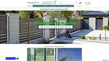 Website Screenshot: Stahlzaun.de - Gartenzaun Metall | STAHLZAUN.DE | Zaun kaufen - Date: 2023-06-20 10:42:28