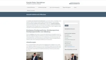 Website Screenshot: RA Peter Steinlehner Strafverteidiger und Anwalt für Arbeitsrecht - Arbeitsrecht München | Ihr Anwalt Peter Steinlehner - Date: 2023-06-20 10:42:28