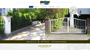 Website Screenshot: Stellner Bauschlosserei -  Stahlleichtbau · Gitter ·  Pforten · Tore · Schmiedearbeiten · Treppen - Home - Stellner Bauschlosserei - Date: 2023-06-20 10:40:31