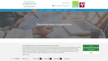 Website Screenshot: Angela Kühn Steuerberaterin - Steuerberatung Angela Kühn | Ihre Steuerkanzlei aus Recklinghausen - Date: 2023-06-20 10:40:31