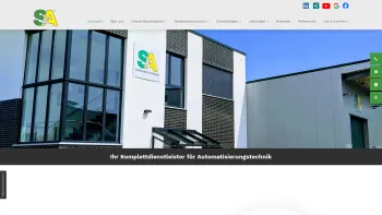 Website Screenshot: S&A Schaltanlagenbau GmbH - S & A | Ihr Komplettdienstleister für Automatisierungstechnik - Date: 2023-06-20 10:40:34