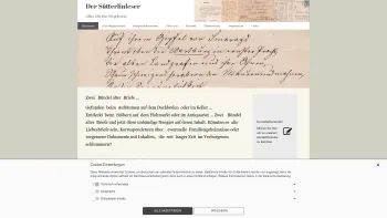 Website Screenshot: Der Sütterlinleser - Der Sütterlinleser - Startseite - Date: 2023-06-20 10:42:29
