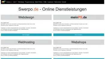 Website Screenshot: Swerpo GmbH - Swerpo Online Dienstleistungen - Date: 2023-06-20 10:42:31