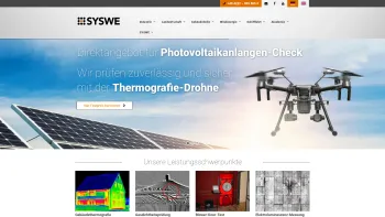 Website Screenshot: Systemtechnik Weser-Ems GmbH - Gaskamera | Thermografie | Drohneninspektion • SYSWE - Date: 2023-06-20 10:40:37
