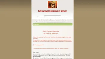 Website Screenshot: Tantramassage Friedrichshafen - Kunst der Berührung Tantramassage am Bodensee - Date: 2023-06-20 10:40:37