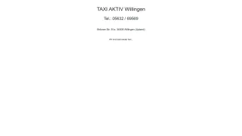 Website Screenshot: Taxi Aktiv Willingen - TAXI AKTIV Willingen - Date: 2023-06-20 10:40:37