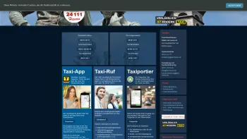 Website Screenshot: TAXI-DIENST Hanau Stadt und Land eG -  24  Stunden - 111 Taxen - Taxi-Dienst Hanau 06181 24111 - Home - Date: 2023-06-20 10:40:40