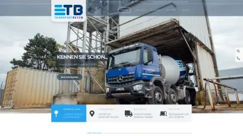 Website Screenshot: TB Transportbeton GmbH & Co. KG Werk III - TB Transportbeton – Betonproduktion in Delmenhorst, Bassum, Wildeshausen und Oldenburg. - Date: 2023-06-20 10:40:40