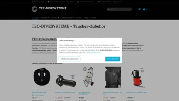 Website Screenshot: TEC-Divesysteme - Tauchzubehör kaufen im Online-Shop von TEC-Divesysteme - Date: 2023-06-20 10:40:40